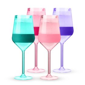 Wine FREEZE Stemmed  in Tinted Set (set of 4) by HOSTÂ