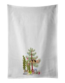 NEW Clown Loach Fish Merry Christmas Kitchen Towel Set of 2 White Dish Towels Decorative Bathroom Hand towel for Hand, Face, Hair, Yoga, Tea