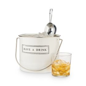 "Have A Drink" Ice Bucket and Scoop by TwineÂ