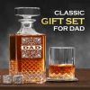 Whiskey Decanter Set with 2 Glasses, Great Valentine's Day Gift Ideas