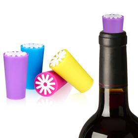 Starburst: Silicone Bottle Stoppers, Set of 4 by True