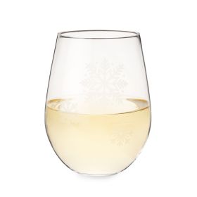 Scattered Snowflakes Stemless Wine Glass by TwineÂ