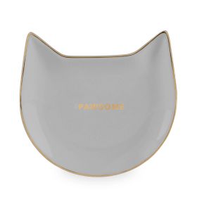 Pawsome Gray Ceramic Tea Tray