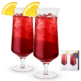 Angled Crystal Hurricane Glasses by ViskiÂ