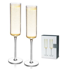 Laurel Crystal Champagne Flutes ViskiÂ