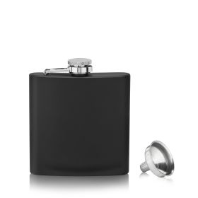 TrueFlaskâ: 6 oz Matte Black Flask by True