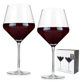 Raye Crystal Angled Burgundy Glasses ViskiÂ