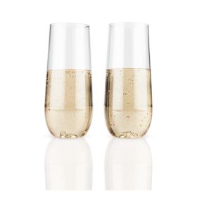 Flexiâ: Stemless Champagne Flute Set