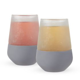 Glass FREEZEâ Wine Glass (set of two) in Gray by HOSTÂ