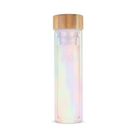 Blairâ Iridescent Glass Travel Infuser Mug by Pinky Up