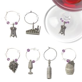 Winery Pewter Wine Charms by Trueâ (Set of 6)