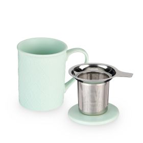 Annetteâ Souk Mint Ceramic Tea Mug & Infuser by Pinky UpÂ