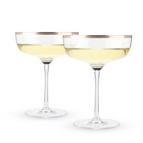 Copper Rim Crystal Coupe Set by TwineÂ