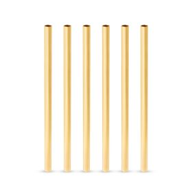 Belmont Stainless Steel Lowball Straws in Gold ViskiÂ