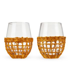 Island Stemless Wine Glass Set by Twine LivingÂ