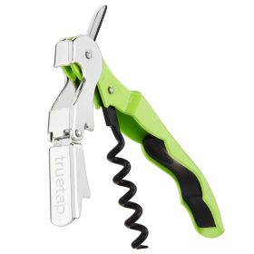 Truetapâ: Double-Hinged Waiter's Corkscrew in Lime