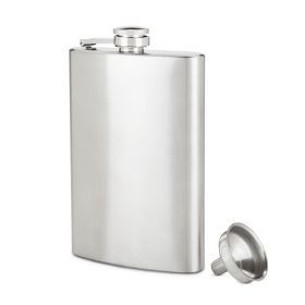 TrueFlaskâ: 8 oz Stainless Steel Flask