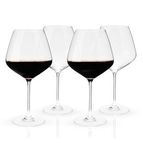 Reserve Inez Crystal Burgundy Glasses ViskiÂ
