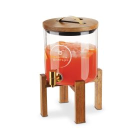 Modern Manor Wood & Glass Drink Dispenser by Twine LivingÂ