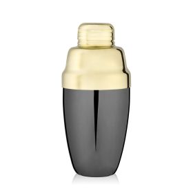 Deco Heavyweight Cocktail Shaker in Black & Gold ViskiÂ