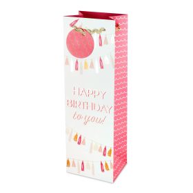 Happy Birthday Tassel Garland Wine Bag Cakewalkâ