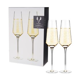 Raye Crystal Angled Champagne Flutes ViskiÂ