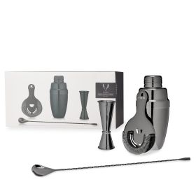 Gunmetal Mixologist Barware Set by ViskiÂ