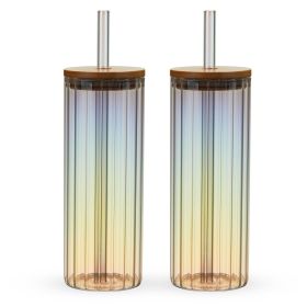 Rainbow Luster Tumblers Set by Twine LivingÂ
