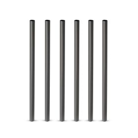 Warren Stainless Steel Lowball Straws in Gunmetal ViskiÂ