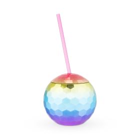 Rainbow Disco Ball Tumbler BlushÂ