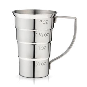 Harrison Stepped Jigger in Silver ViskiÂ