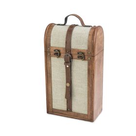 2-Bottle Vintage Trunk Wine Box by TwineÂ