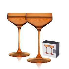 Reserve Nouveau Crystal Coupes in Amber ViskiÂ