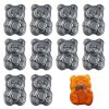 10pcs Carbon Steel Canele Baking Molds Carbon Steel Cake Pan Baking Molds Cookware Mini Molds For French Pastry Custard Cookie
