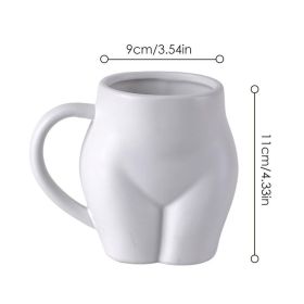 Booty Mug 3D Buttock Ceramic Coffee Mugs 520ml Tea Cup For Lover Couple Family Friend Body Mug Vase Home Decor (Color: 1)