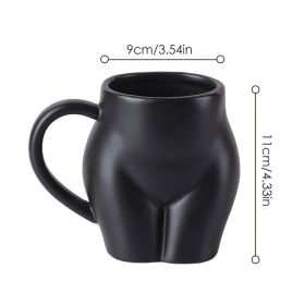 Booty Mug 3D Buttock Ceramic Coffee Mugs 520ml Tea Cup For Lover Couple Family Friend Body Mug Vase Home Decor (Color: 2)