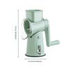 5 In 1 Rotary Cheese Grater With Handle Manual Vegetable Graters Shredder Slicer Nuts Grinder With Strong Suction Base