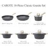 Carote Nonstick Granite Cookware Sets 10 Pcs Stone Cookware Set,non stick frying pan set , pots and pans set